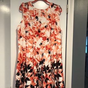 A-line Floral Dress
